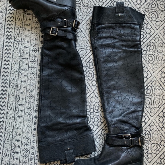DIOR motorcycle over the knee boot - Picture 3 of 7